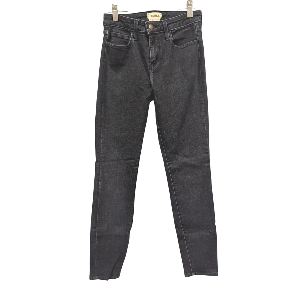 L'Agence Eclipse High Rise Skinny Jeans Size‎ 25 Dark Wash Denim